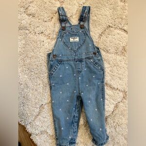 never worn osh b'gosh heart overalls 12 months